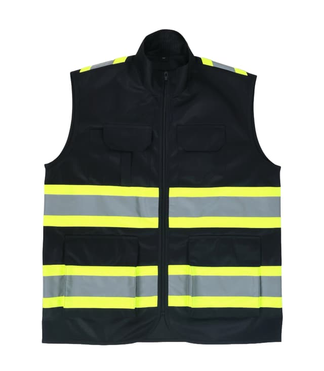 High-Visibility Black Vest